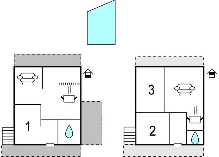 度假居 3 Bedroom Beautiful In 卓得诺沃